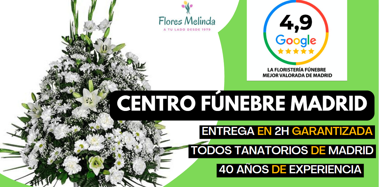 Centro Flores Funeral MADRID enviar tanatorios Floristería
