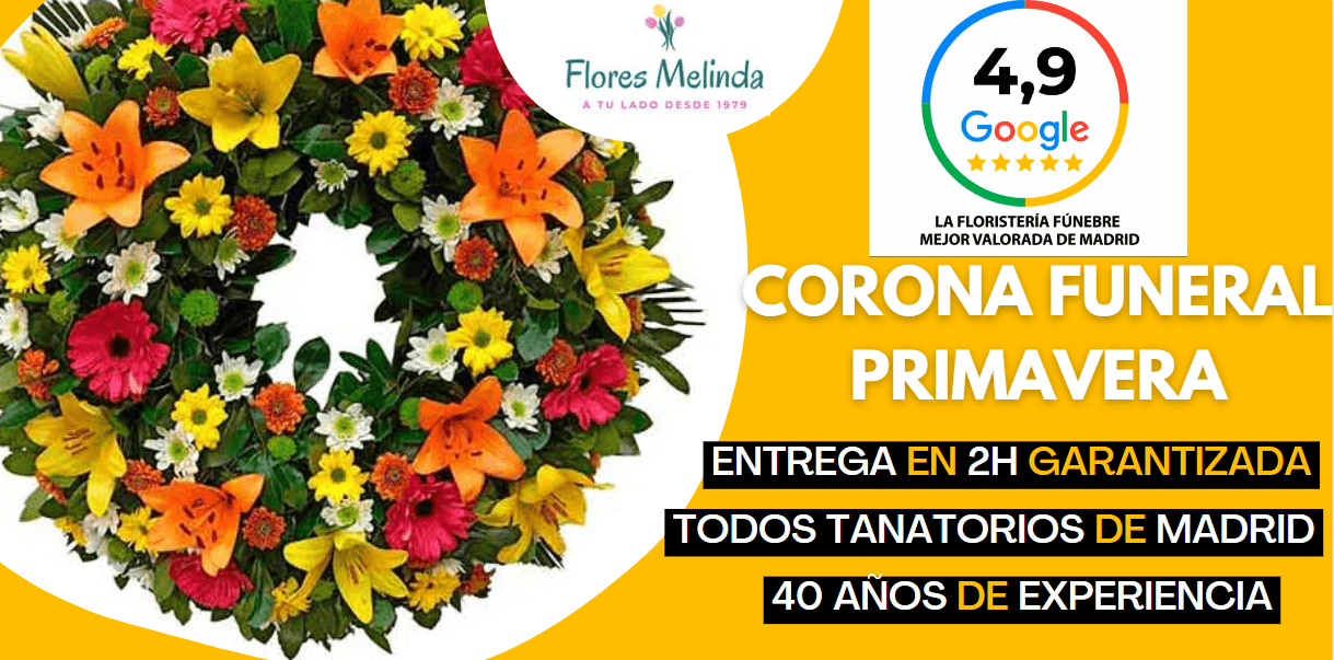 Corona Flores Funeral Madrid Precio PRIMAVERA
