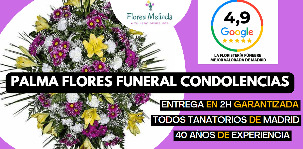 PALMA Flores Funeral Condolencias Enviar al tanatorio precio