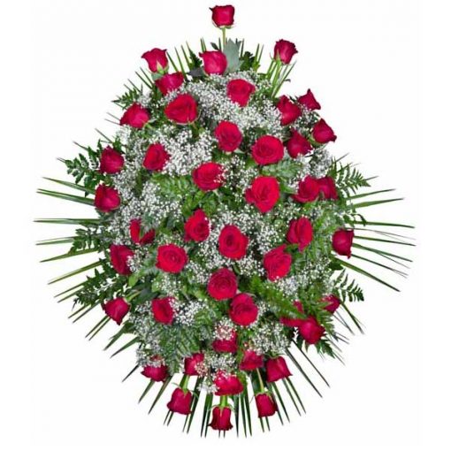 Palma de flores para funeral Madrid teléfono floristería cerca