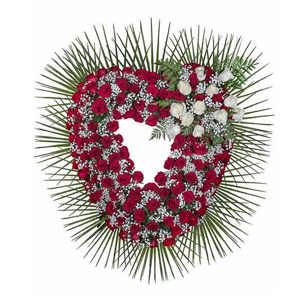 Corazón Flores Fúnebres para funeral