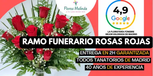 Ramo de Flores fúnebre para Difuntos Rosas Rojas Precio