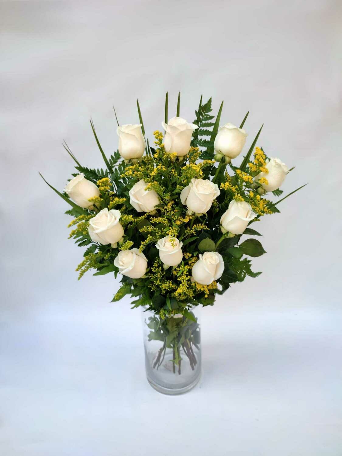 ramo fúnebre rosas blancas