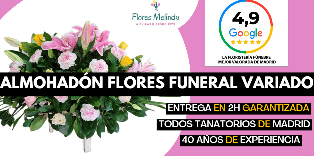 ALMOHADÓN Flores Funeral VARIADO