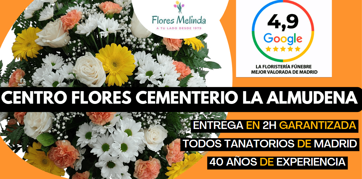Centro Flores Difunto Cementerio LA ALMUDENA Madrid