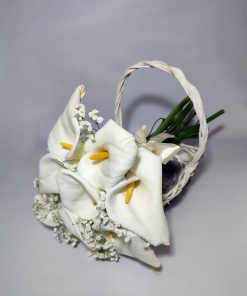 Ramo de novia de calas blancas naturales, Floristería en Madrid cerca de M30