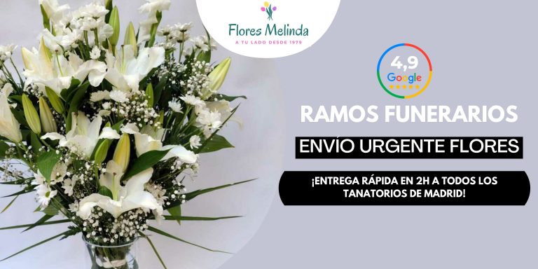 Ramos Flores para Funeral floristería cerca tanatorio Madrid M30