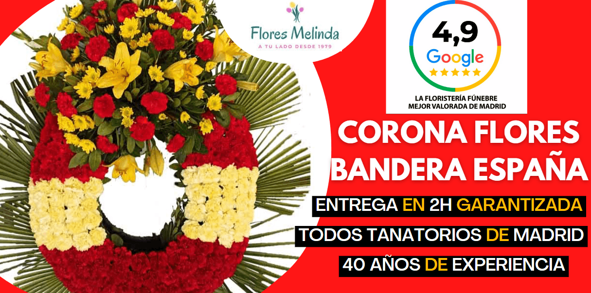 Corona Funeral Bandera España Precio