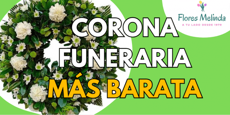 Corona funeraria urgente más barata Flores Melinda