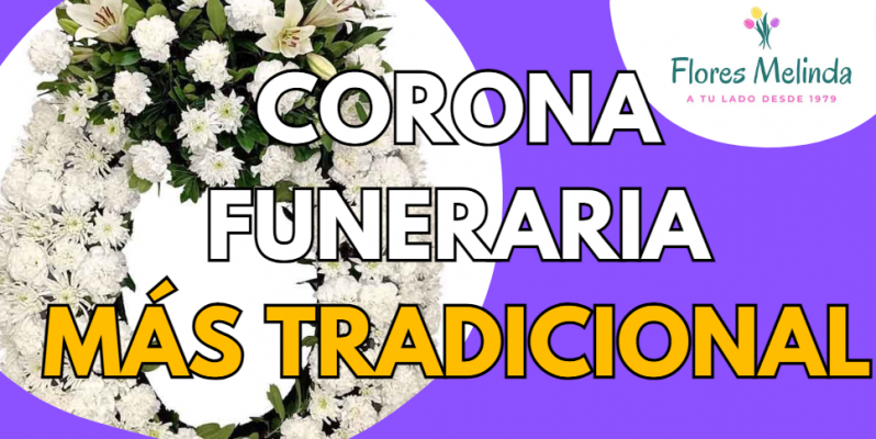 Corona flores funeral precio