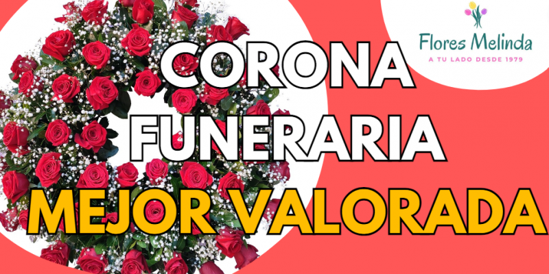 Corona funeraria urgente mejor valorada Flores Melinda