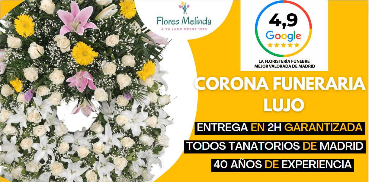 Corona funeraria Lujo Madrid Precio