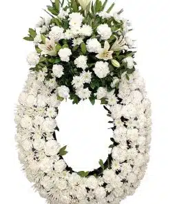 Corona de Flores Funeral para tanatorios de Madrid Precio barato