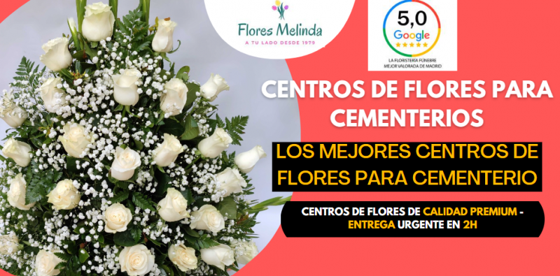 Centros de flores originales para cementerio en Madrid precio barato